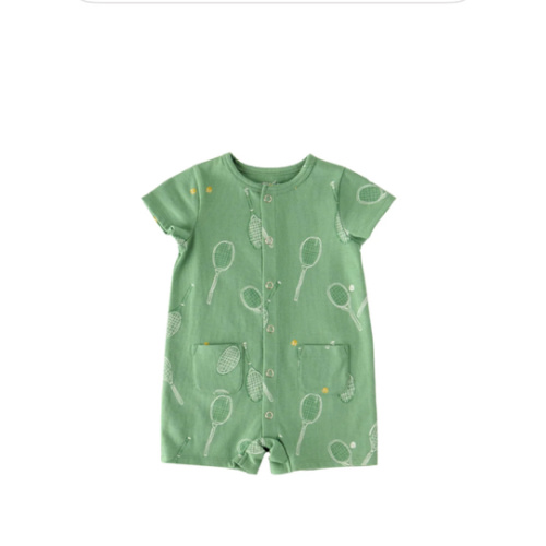 Short Sleeve Pocket Romper