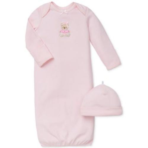 Baby Girls Sweet Bear Hat and Gown, 2 Piece Set