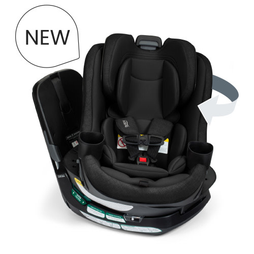 Galaxy360™ Slim Rotating Convertible Car Seat With SwivelSmooth™ ( Raven Black )