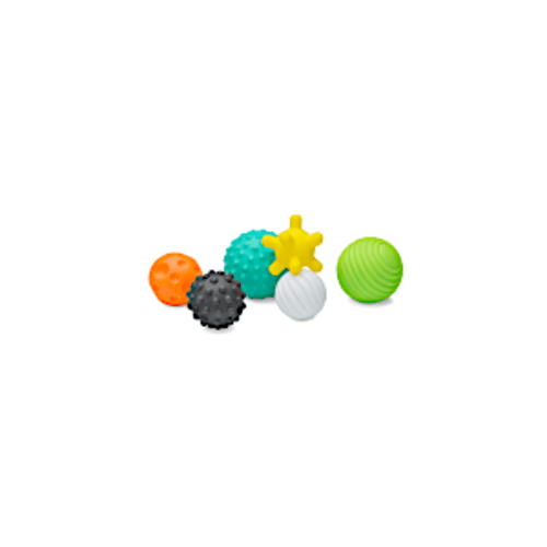 Infantino Textured Multi Ball Set - Textured Ball Set Toy for Sensory Exploration and Engagement for Ages 6 Months and up, 6 Piece Set
