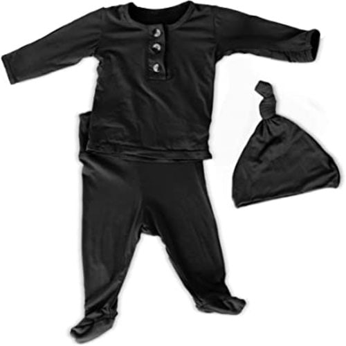 Coming Home Outfit and Hat Set for newborn boy and newborn girl, soft and stretchy gender neutral baby clothes, layette