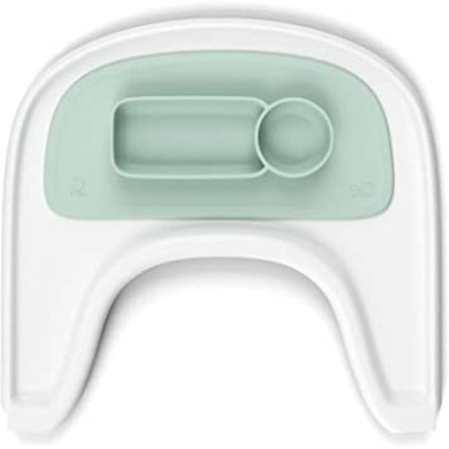 ezpz by Stokke Placemat, Soft Mint - Fits Stokke Tray for Tripp Trapp - Helps Prevent Messy Mealtimes - Durable, Convenient, Dishwasher & Microwave Safe - 100% Silicone