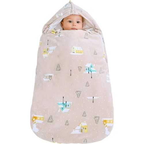 Baby Swaddle Blanket,Newborn Baby Sleep Sack Swaddle,Stroller Wrap Blanket for Baby Boy or Girl 0-8 Months,Extra Soft Plush Exterior and 100% Cotton Interior Keep Baby Snug & Cozy
