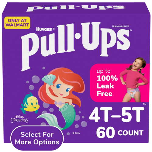 Pull-Ups Girls' Potty Training Pants for Toddlers, 4T-5T (38-50 lbs), 60 Count