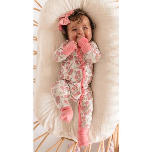 Infant Romper in Pink Floral