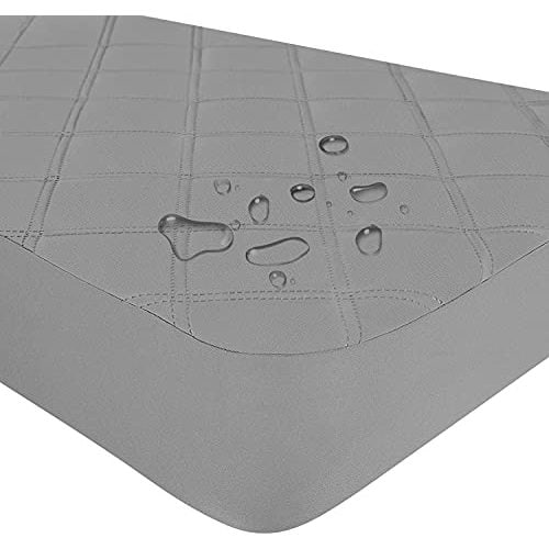 Yoofoss Waterproof Crib Mattress Protector, Quilted Fitted Crib Mattress Pad, Ultra Soft Breathable Toddler Mattress Protector Baby Crib Mattress Cover Breathable and Hypoallergenic (28''x52'')