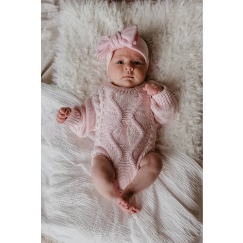 Chunky Cable Knit Romper | Ballerina | WYLDE.