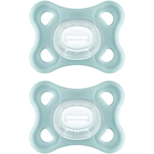 MAM Comfort Pacifiers, Newborn Pacifiers (2 pack) MAM Pacifiers 3-12 Months, Best Pacifier for Breastfed Babies, Unisex Silicone Pacifier