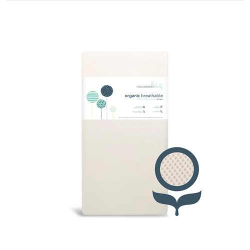 Breathable Organic 2-Stage Baby Crib Mattress