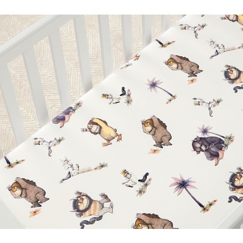 Where The Wild Things Are Organic Crib Fitted Sheet | Pottery Barn Kids