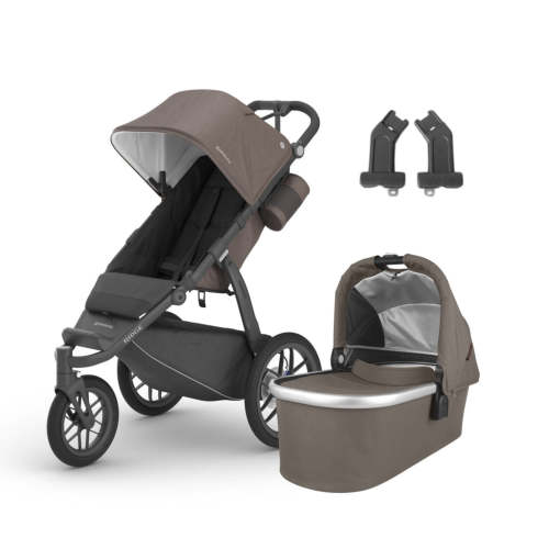 UPPAbaby Ridge and Bassinet Bundle - Theo Dark Taupe - Theo Dark Taupe