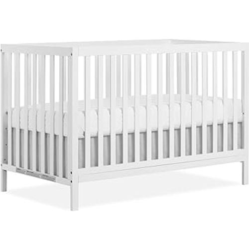 Dream On Me Synergy 5-In-1 Convertible Crib In White, Greenguard Gold Certified