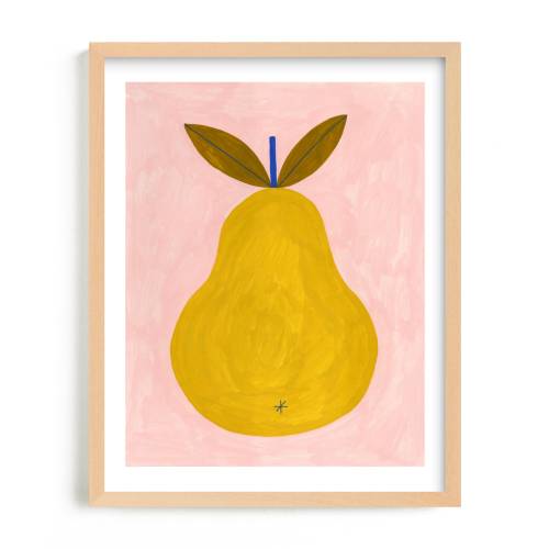 Barlett Pear Limited Edition Children's Art Print by Ana Toro