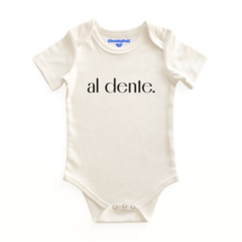 Al Dente Baby Bodysuit | 100% Cotton and Machine Washable – Chunky Deli