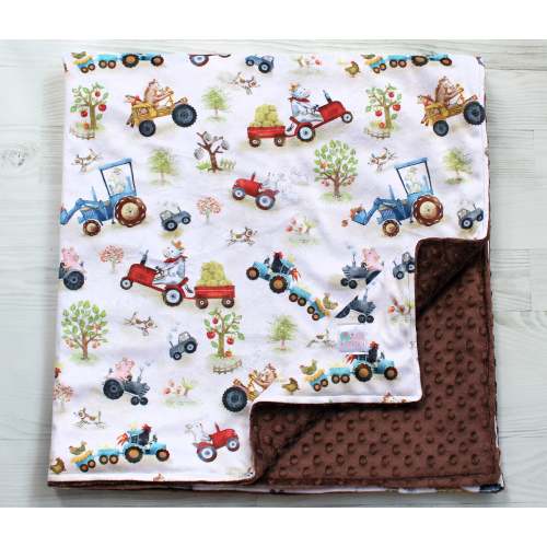 Funny Farm Friends Luxury Minky Blanket – Kemaily