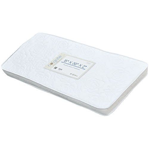 Cradle & Bassinet Mattress - GREENGUARD Gold Certified 15” X 30” X 2”