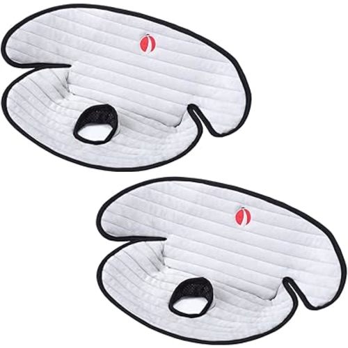 Baby Piddle Pad Car Seat Liner,Potty Training car seat Protector with Waterproof Liner for Child Safety Car Seat Stroller and Dinner Chair,Machine Wash and Dry (Plus-Grey 2Pcs)