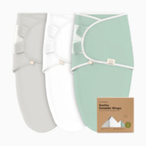 KeaBabies Soothe Swaddle Wraps (3 Pack) - Sage, One Size, 3