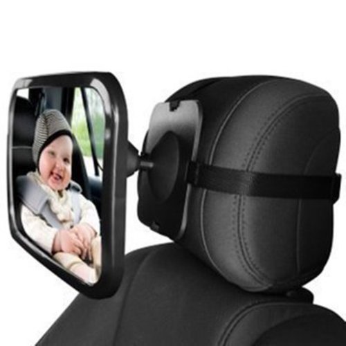 Foxnovo Baby Car Mirror, Easily Monitor Babies and Pets in the Back Seat with the Mirror for Car Seat Rear Facing, Wide Field of View