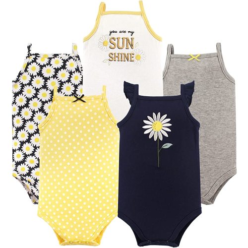 Hudson Baby Unisex Baby Cotton Sleeveless Bodysuits