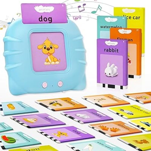 Talking Flash Cards for Toddlers 2-4 Years Speech Therapy Toys, Pocket Speech for Toddlers Learning Toys, 224 Sight Words for Toddler Educational Preschool Toys Gifts