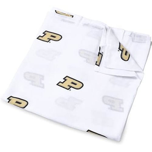 Purdue University 100% Cotton Muslin Swaddle Blanket 47x47in