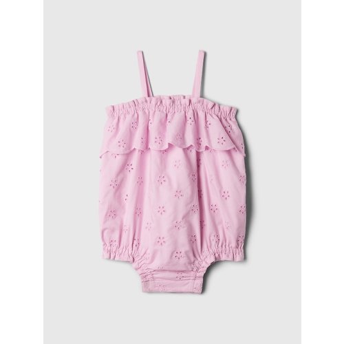 Baby Eyelet Bubble Shorty One-Piece