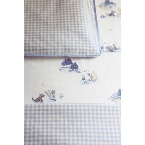 PATTERNED PERCALE CRIB FITTED SHEET