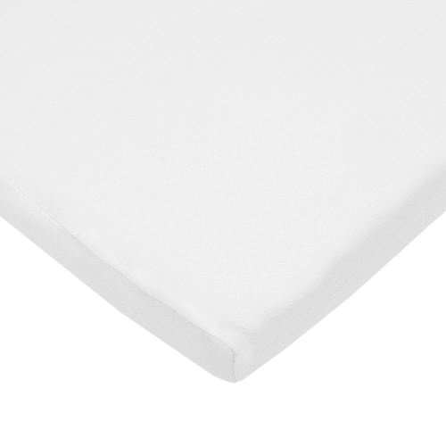 TL Care 15" x 33" Fitted Bassinet Sheet, 100% Natural Cotton Supreme Jersey Knit, White, Soft Breathable, for Boys and Girls