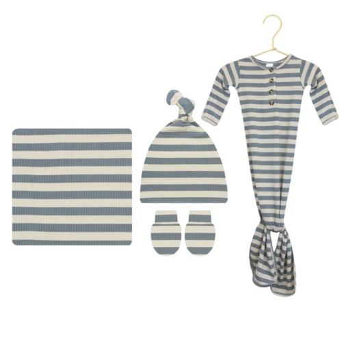 Lincoln Ribbed Newborn Hat Bundle (Gown) – Lou Lou & Company