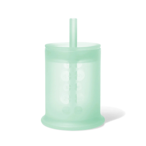 5oz Clear Sense Silicone Training Cup with Straw for Babies and Toddlers