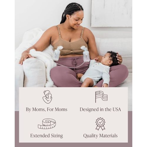 Kindred Bravely Sublime Pumping Bra Hands Free, Adjustable Pumping & Nursing Bra with EasyClip for All Breast Pumps