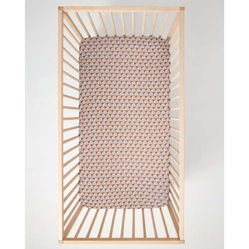 Rust Rainbows Fitted Crib Sheet - Little Sleepies