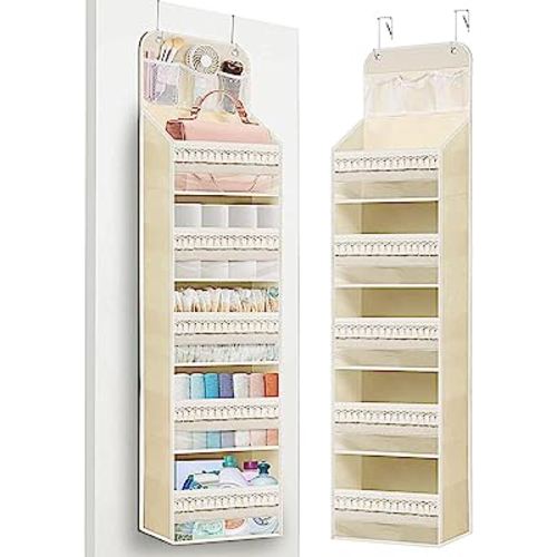 PHOTOONE 5-Tier Over The Door Storage Hanging Organizer, Clear Hanging  Storage Pantry Organizer, Large Capacity Door Organizer for Closet,  Bedroom