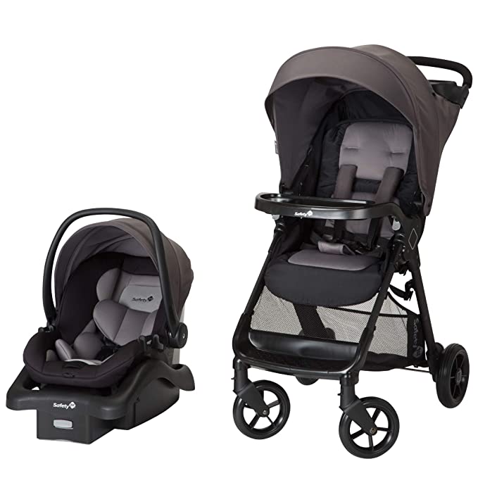 Smooth Ride Travel System with OnBoard 35 LT Infant Car Seat - Monument 2, Designed for travel, the stroller is lightweight, has a fast, 1 hand fold, and stands on its own when folded