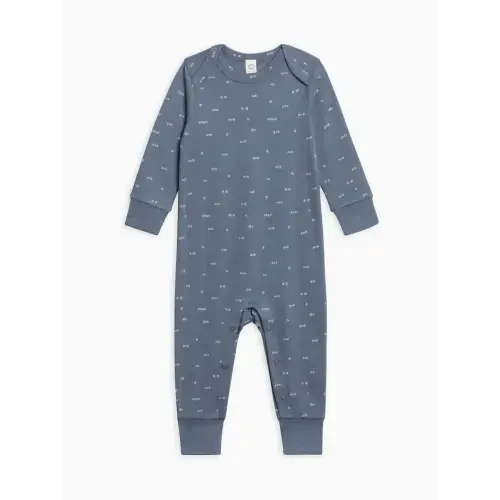 Aspen Romper - Tridot / Denim + Mist (0-3M)