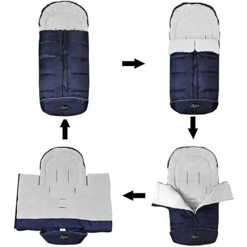 CozyMe Stroller Footmuff, Insulated Stroller Blanket Evelution for Winter Baby, Universal Waterproof Winter Bunting Bag, Cozy Universal Travel Gear Stroller Sleeping Bag Fit for 6M-4T