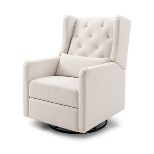 DaVinci Everly Recliner and Swivel Glider Eco-Weave, Color: Performance Cream