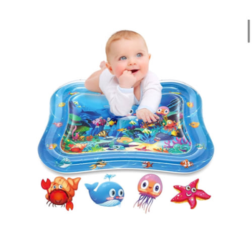 Infinno Inflatable Tummy Time Mat Premium Baby Water Play Mat for Infants and Toddlers Baby Toys for 3 to 24 Months, Strengthen Your Baby's Muscles, Portable