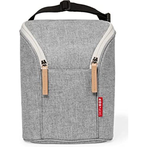 Skip Hop Baby Bottle Bag, Grab & Go, Grey Melange
