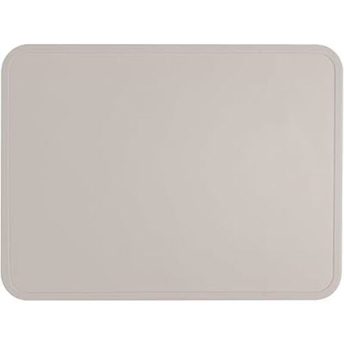 Simple Modern Silicone Placemat for Baby, Toddlers, Kids | Non-Slip Baby Eating Table Food Mat for Restaurants and Dining Table | Piper Collection | Almond Birch