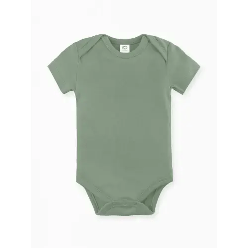 Short Sleeve Bodysuit - Thyme