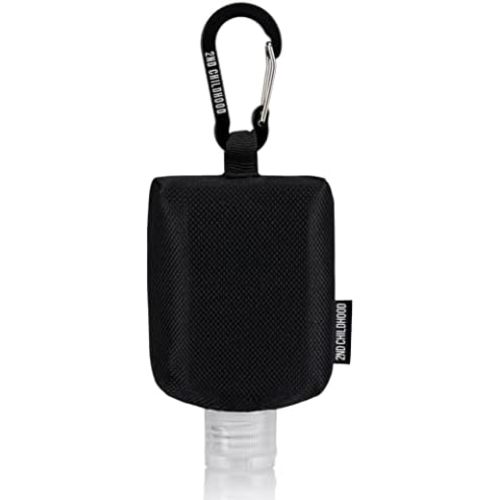 Travel Hand Sanitizer Keychain – Small Refillable 2 oz Bottle with Clip-On Holder – Portable Sanitizer Case for Purse, Backpack, Gym Bag