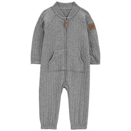Baby Boy Carter's Zip-Up Double-Knit Jumpsuit
