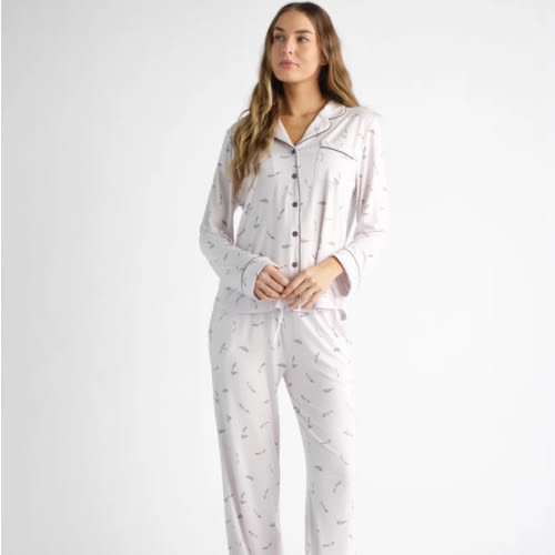 Women's Bamboo Stretch-Knit Long Sleeve Pajama Set | Cozy Earth