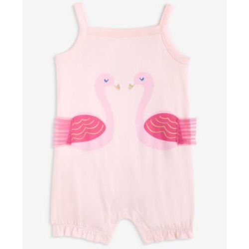 Baby Girls Flamingos Graphic Sunsuit, Exclusively at Macy's