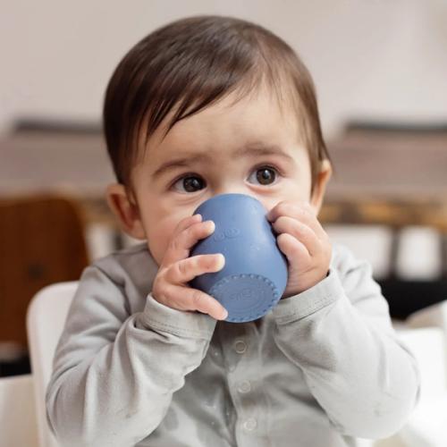 The Tiny Cup by ezpz / Open-Top, Silicone Drinking Cup for Babies