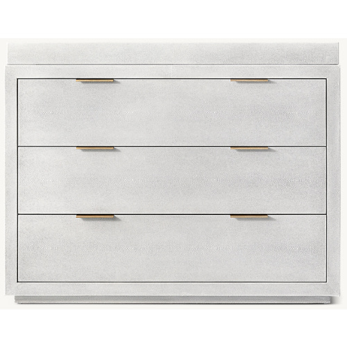 Clio Shagreen Dresser & Topper Set - Brass | RH Baby & Child