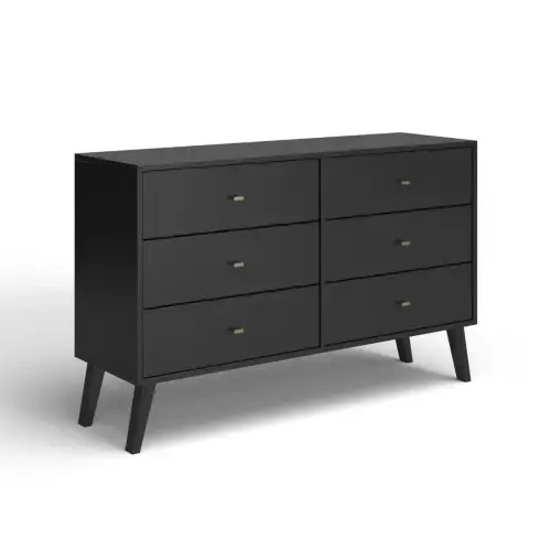 Wade Logan Breux Mid Century Modern Dresser, 6-Drawer & Reviews - Wayfair Canada