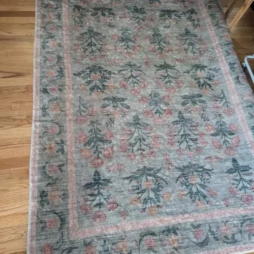 Rifle Paper Co. x Loloi Eden Mughal Rose Blush Rug feat. CloudPile